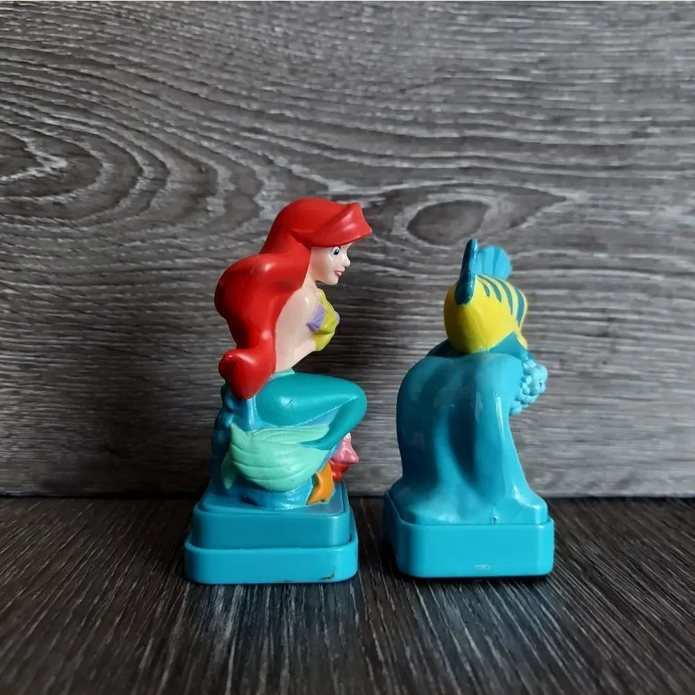 Vintage 1997  Disney RoseArt Little Mermaid Flounder Figurine Stamper